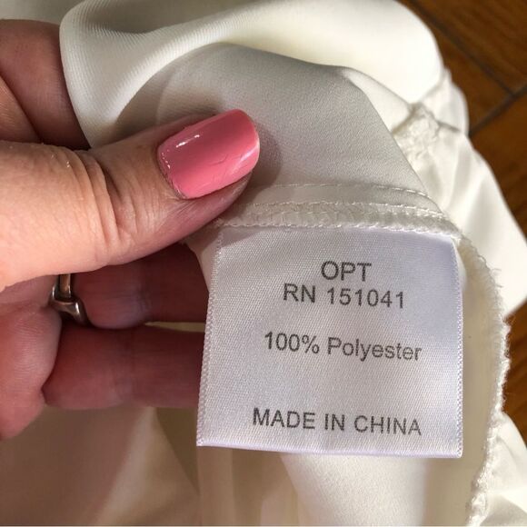 Anthropologie OPT Square Neck Ruched Sleeve Ruffle Hem MIDI Dress- S - Picture 13 of 14